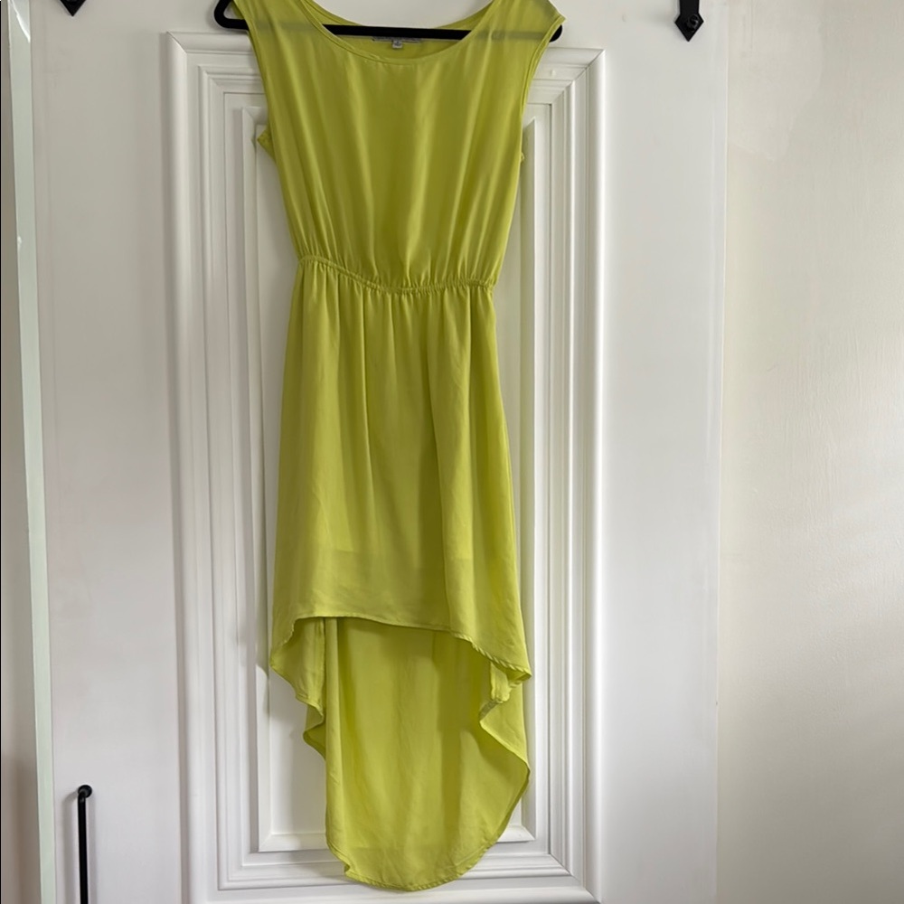 Love Culture Vibrant Lime High Low Dress
